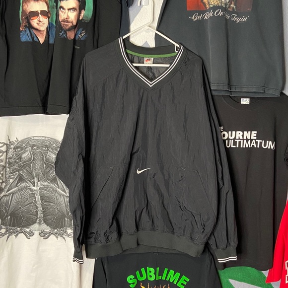 Nike Other - Nike Vintage Center Swoosh Windbreaker Pullover XL